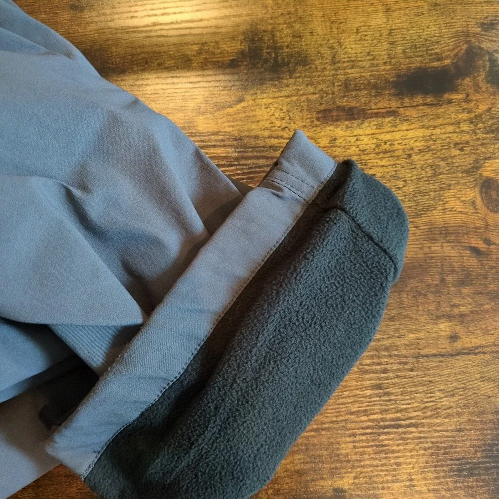 Eddie Bauer Mens Fleece Lined Tech Pants Gray 38x32 Insulated Hiking Outdoor